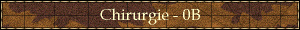 Chirurgie - 0B