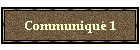 Communiqu 1